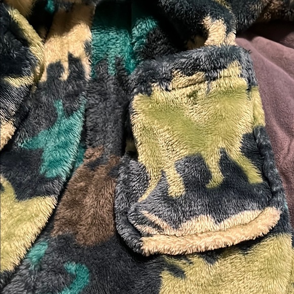 Dinosaur Print Kids Robe - Picture 3 of 3